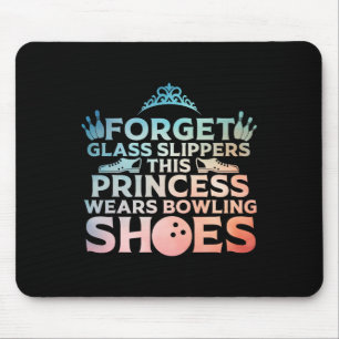 Cool Bowling Art For Women Girls Kids Bowler Targe Mouse Pad