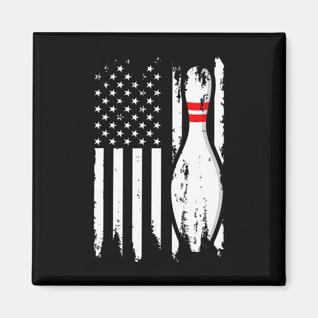 Cool Bowling Design For Men Women Bowler Bowling P Magnet (Front)