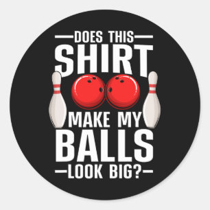 Cool Bowling Design For Men Women Bowling Ll Sport Classic Round Sticker