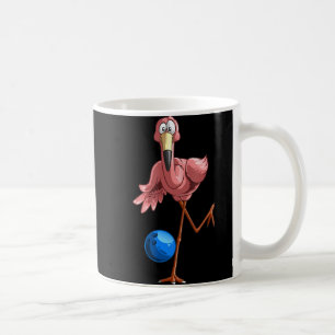 Cool Bowling Flamingo Fun Shorebirds Lover Player Coffee Mug