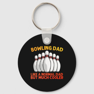 Cool Bowling For Dad Papa Bowling Team Sports Leag Key Ring