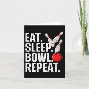 Cool Bowling For Men Women Bowling League Team Spo Card