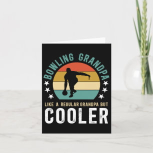 Cool Bowling Grandpa Of A Bowler Grandfather Card
