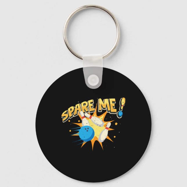 Cool Bowling Novelty For Men Women Bowling Team Ga Key Ring (Front)