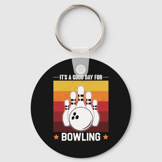 cool Bowling sports lovers  Key Ring (Front)