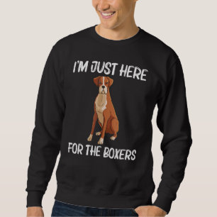 Cool Boxer Dog For Men Women Puppy   Dog Owner Tra Sweatshirt