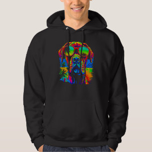 Cool Boxer Dog Pop Art Hoodie