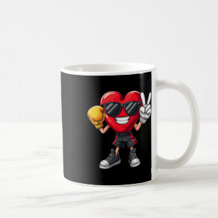 Cool Boxer Heart Boxing Men Boys Kids Peace Sungle Coffee Mug