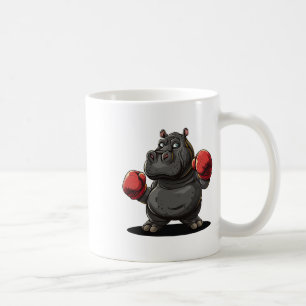 Cool Boxing Athlete Costume For Hippo And Animals  Coffee Mug