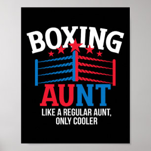 Cool Boxing Aunt Boxing Auntie Poster