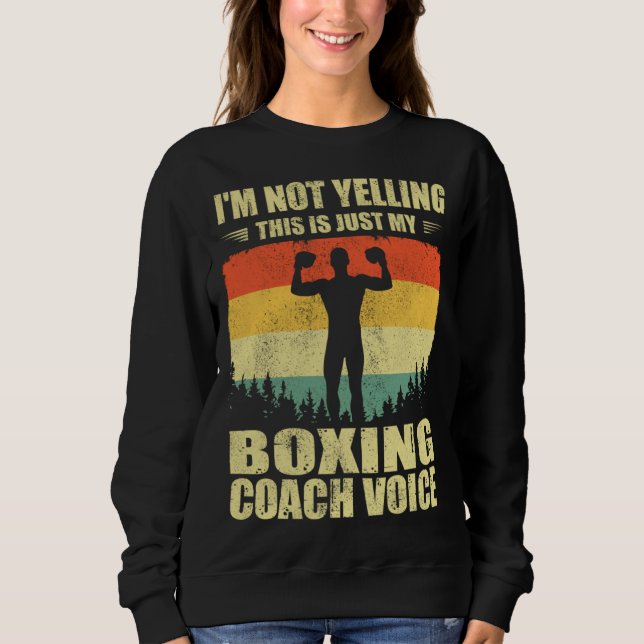 Cool Boxing Coach For Men Women Team Boxing Coachi Sweatshirt (Front)