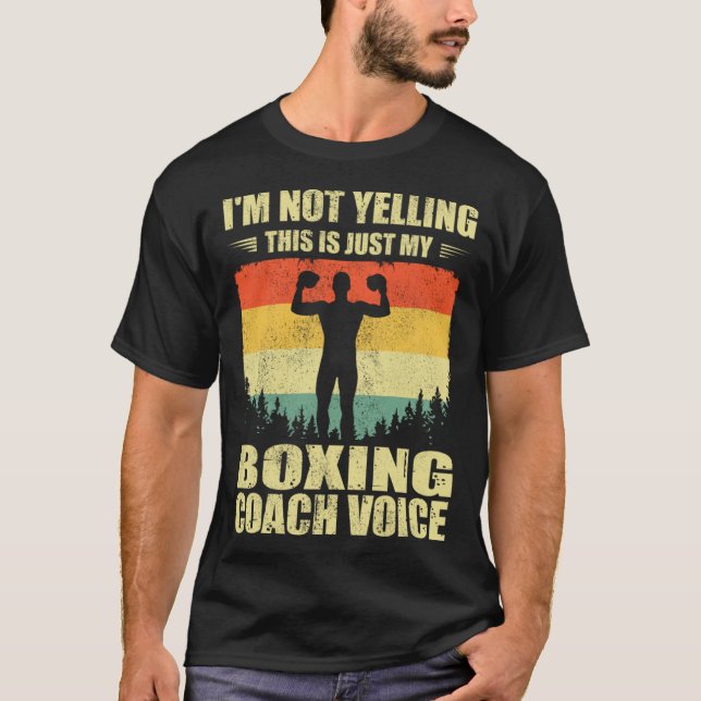 Cool Boxing Coach For Men Women Team Boxing Coachi T-Shirt (Front)