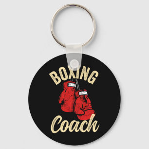 Cool Boxing Coach Red Gloves Kickboxing Kickboxer Key Ring