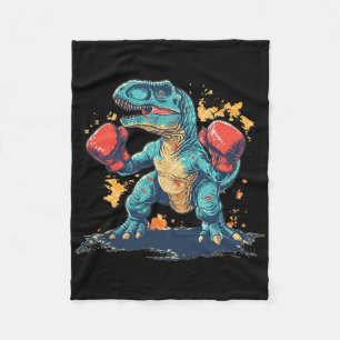 Cool Boxing Gloves With Dinosaur Fleece Blanket