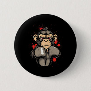 Cool Boxing Monkey - Costume 6 Cm Round Badge