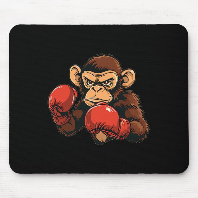 Cool Boxing Monkey Costume  Mouse Pad (Front)