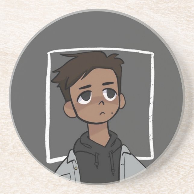 cool boy art coaster (Front)