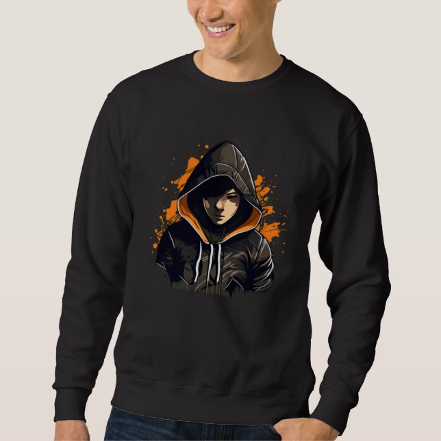 Cool Boy Face Sweatshirt (Front)