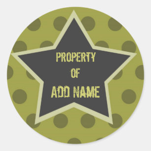 Cool Boy "Property of" Camp Sticker