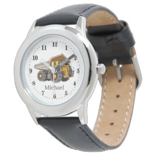 cool boys construction dump truck watch