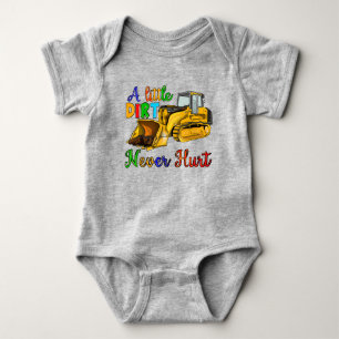 Cool boys construction word art baby bodysuit