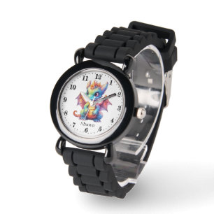 Cool boys dragon add name  watch