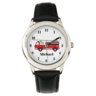 Cool boys fireman add name watch