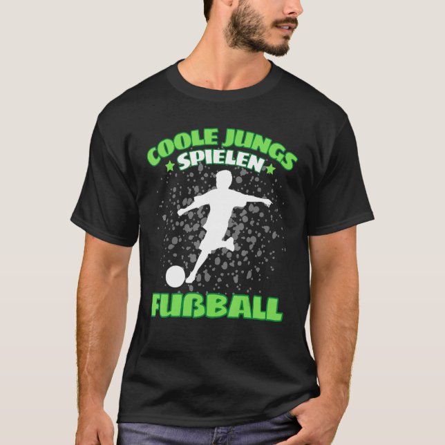 Cool Boys Game Football Footballer T-Shirt (Front)