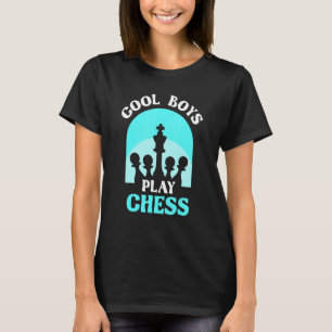 Cool Boys Play Chess Dad Player Hobby Match Fath T-Shirt