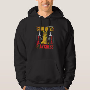 Cool Boys Play Chess Match Player Hobby Hoodie