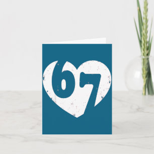 Cool Boys Six Seven 67 Meme Valentine Card