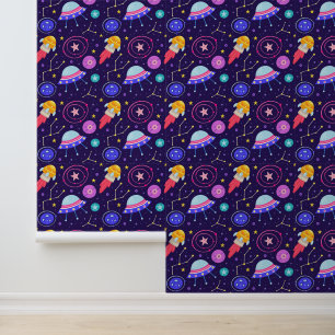 Cool boys tiled space lovers wallpaper