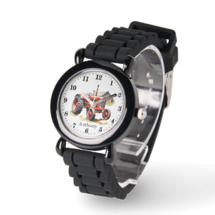 Cool boys tractor add name watch