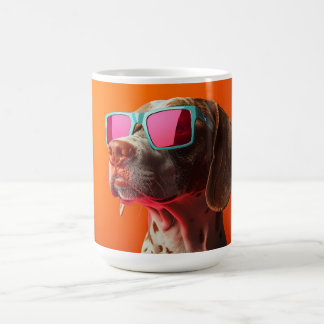 Cool Bracco italiano dog with sunglasses Coffee Mug