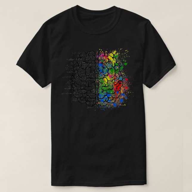 cool brain Art T-Shirt (Design Front)