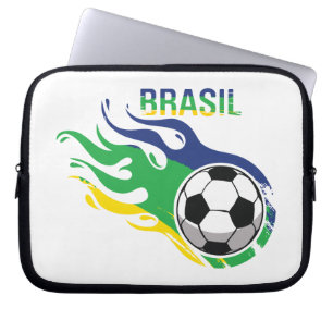 Cool Brasil Futebol Laptop Sleeve