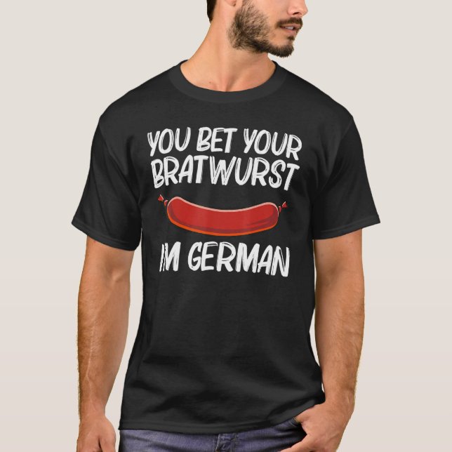 Cool Bratwurst For Men Women Wurst Chopped Meat Ge T-Shirt (Front)