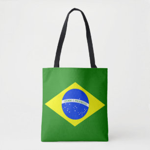 Cool Brazil Flag Fashion Tote Bag