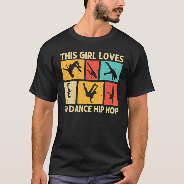 Cool Breakdancing For Girls Kids Hip Hop Dance Bre T-Shirt (Front)