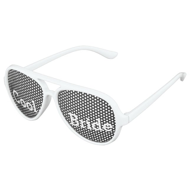 Cool Bride Wedding Party Dark Shades (Angled)