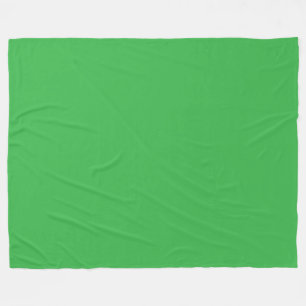 Cool Bright Yellow Repeating PICKLEBALL On Green Fleece Blanket