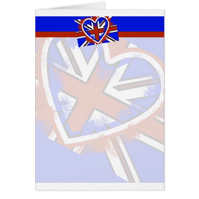 Cool British Flag Heart Design (Front)
