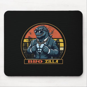 Cool Bro Brozilla Strong Brother Saurus Family Mat Mouse Pad