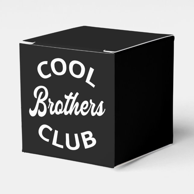 Cool Brothers Club I Favour Box (Front Side)
