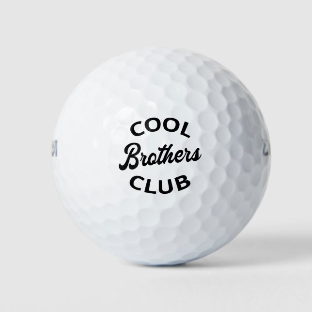 Cool Brothers Club I Golf Balls (Front)