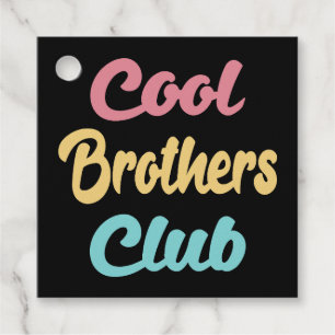 Cool Brothers Club II Favour Tags