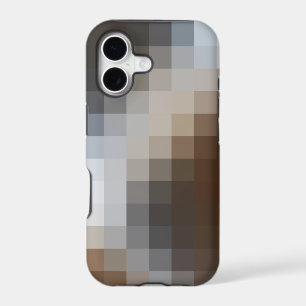 Cool Brown & Grey Mosaic Pattern iphone 11 Case