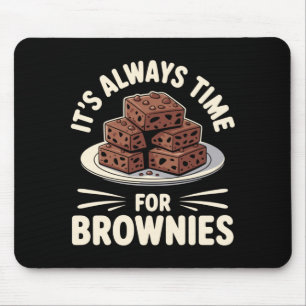 Cool Brownie Art For Men Women Dessert Lovers Mouse Pad