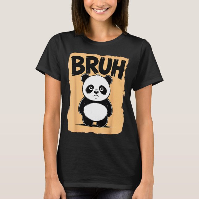 Cool Bruh Panda Men Women Kids Teens Funny Bruh Pa T-Shirt (Front)