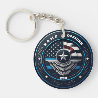 cool budge police keychain